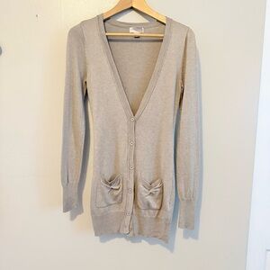 Forever 21 Light Tan Cardigan Sweater